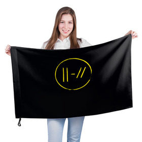 Флаг 3D с принтом twenty one pilots / trench 3D в Белгороде, 100% полиэстер | плотность ткани — 95 г/м2, размер — 67 х 109 см. Принт наносится с одной стороны | 21 pilots | пилоты