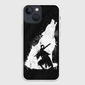 Чехол для iPhone 13 mini с принтом DARK SOULS WOLF | ДАРК СОУЛС ВОЛК в Белгороде,  |  | dark souls | game | gamer | mmo | play | player | rpg | дарк соулс | игра | темные души