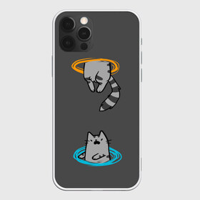 Чехол для iPhone 12 Pro Max с принтом Кот в Портале в Белгороде, Силикон |  | cat | cats | game | games | portal | tail | valve | в портале | вэльв | игра | игры | кот | коты | кошка | кошки | портал | хвост