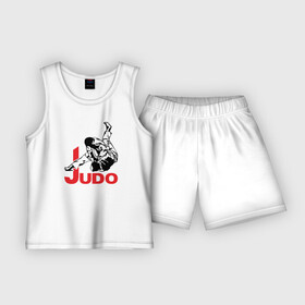 Детская пижама с шортами хлопок с принтом Дзюдо в Белгороде,  |  | boxing | champion | fight | fist | japan | judo | jujutsu | kick | ring | sport | бой | дзюдзюцу | дзюдо | кулак | ринг | спорт | удар | чемпион | япония