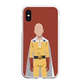 Чехол для iPhone XS Max матовый с принтом One Punch Man в Белгороде, Силикон | Область печати: задняя сторона чехла, без боковых панелей | ванпачмен