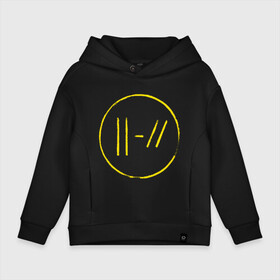 Детское худи Oversize хлопок с принтом Twenty One Pilots (Trench) в Белгороде, френч-терри — 70% хлопок, 30% полиэстер. Мягкий теплый начес внутри —100% хлопок | боковые карманы, эластичные манжеты и нижняя кромка, капюшон на магнитной кнопке | Тематика изображения на принте: 21 пилот | trench | twenty one pilots | пилоты