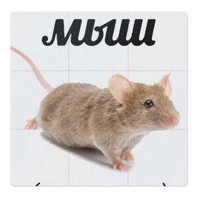 Магнитный плакат 3Х3 с принтом Мыш кродеться в Белгороде, Полимерный материал с магнитным слоем | 9 деталей размером 9*9 см | крадется | кродется | кродеться | мем | мемас | мемепедия | мыш | мышка | мышь