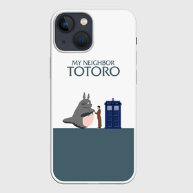 Чехол для iPhone 13 mini с принтом Мой сосед Тоторо в Белгороде,  |  | Тематика изображения на принте: 10 доктор | doctor who | my neighbor totoro | tardis | totoro | десятый доктор | доктор кто | тардис | тоторо