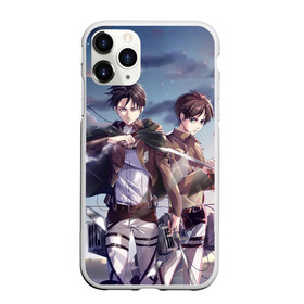 Чехол для iPhone 11 Pro матовый с принтом Levi and Eren в Белгороде, Силикон |  | anime | attack on titan | аниме | атака титанов