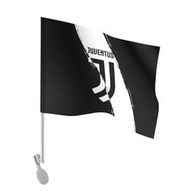 Флаг для автомобиля с принтом FC Juventus в Белгороде, 100% полиэстер | Размер: 30*21 см | fc juventus | juventus | криштиану роналду ювентус | фк ювентус | футбол | ювентус