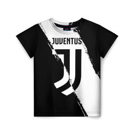 Детская футболка 3D с принтом FC Juventus в Белгороде, 100% гипоаллергенный полиэфир | прямой крой, круглый вырез горловины, длина до линии бедер, чуть спущенное плечо, ткань немного тянется | fc juventus | juventus | криштиану роналду ювентус | фк ювентус | футбол | ювентус