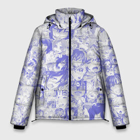 Мужская зимняя куртка 3D с принтом AHEGAO BLUE в Белгороде, верх — 100% полиэстер; подкладка — 100% полиэстер; утеплитель — 100% полиэстер | длина ниже бедра, свободный силуэт Оверсайз. Есть воротник-стойка, отстегивающийся капюшон и ветрозащитная планка. 

Боковые карманы с листочкой на кнопках и внутренний карман на молнии. | Тематика изображения на принте: ahegao | anime | kawai | kowai | otaku | senpai | sugoi | waifu | weeaboo | yandere | аниме | ахегао | вайфу | виабу | каваи | ковай | культура | отаку | сенпай | сугои | тренд | яндере