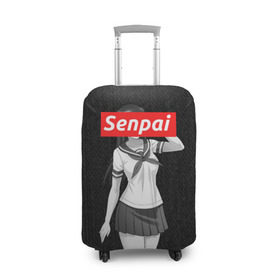 Чехол для чемодана 3D с принтом СЕНПАЙ - SENPAI в Белгороде, 86% полиэфир, 14% спандекс | двустороннее нанесение принта, прорези для ручек и колес | ahegao | anime | kawai | kowai | otaku | senpai | sugoi | waifu | weeaboo | yandere | аниме | ахегао | вайфу | виабу | каваи | ковай | культура | отаку | сенпай | сугои | тренд | яндере