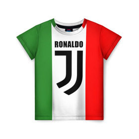 Детская футболка 3D с принтом Ronaldo Juventus Italy в Белгороде, 100% гипоаллергенный полиэфир | прямой крой, круглый вырез горловины, длина до линии бедер, чуть спущенное плечо, ткань немного тянется | cr7 | cristiano ronaldo | football | juventus | криштиану роналду | роналдо | роналду | футбол | ювентус