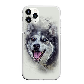 Чехол для iPhone 11 Pro матовый с принтом Хаска в Белгороде, Силикон |  | животные | пес | собака | хаска