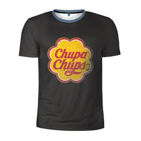 Мужская футболка 3D спортивная с принтом Chupa-Chups retro в Белгороде, 100% полиэстер с улучшенными характеристиками | приталенный силуэт, круглая горловина, широкие плечи, сужается к линии бедра | chupa | chupa chups