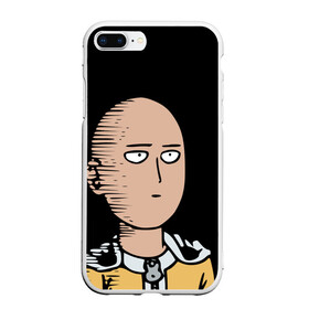 Чехол для iPhone 7Plus/8 Plus матовый с принтом One-Punch Man Ванпачмен в Белгороде, Силикон | Область печати: задняя сторона чехла, без боковых панелей | onepunch | аниме | анимэ  | вапначмен | генос | пачмен