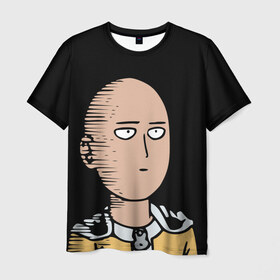 Мужская футболка 3D с принтом One-Punch Man Ванпачмен в Белгороде, 100% полиэфир | прямой крой, круглый вырез горловины, длина до линии бедер | Тематика изображения на принте: onepunch | аниме | анимэ  | вапначмен | генос | пачмен