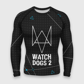 Мужской рашгард 3D с принтом WATCH DOGS 2 в Белгороде,  |  | action | ct os | ded sec | fox | gamer | hacker | player | watch dogs | watch dogs 2 | знак лиса | хакер