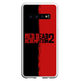 Чехол для Samsung Galaxy S10 с принтом RED DEAD REDEMPTION 2 в Белгороде, Силикон | Область печати: задняя сторона чехла, без боковых панелей | rdr | rdr2 | red dead redemption 2 | rockstar | дикий запад | ковбои