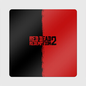 Магнит виниловый Квадрат с принтом RED DEAD REDEMPTION 2 | RDR2 в Белгороде, полимерный материал с магнитным слоем | размер 9*9 см, закругленные углы | rdr | rdr2 | red dead redemption 2 | rockstar | дикий запад | ковбои