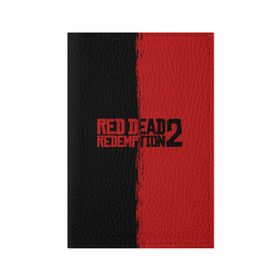 Обложка для паспорта матовая кожа с принтом RED DEAD REDEMPTION 2 в Белгороде, натуральная матовая кожа | размер 19,3 х 13,7 см; прозрачные пластиковые крепления | rdr | rdr2 | red dead redemption 2 | rockstar | дикий запад | ковбои