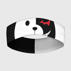 Повязка на голову 3D с принтом MONOKUMA   МОНОКУМА в Белгороде,  |  | anime | bear | black  white | minomi | monokuma | pink | rabbit | school | аниме | главарь | миноми | монокума | черно белый | школа