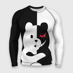 Мужской рашгард 3D с принтом MONOKUMA   МОНОКУМА в Белгороде,  |  | anime | bear | black  white | minomi | monokuma | pink | rabbit | school | аниме | главарь | миноми | монокума | черно белый | школа