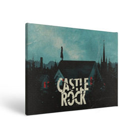 Холст прямоугольный с принтом Castle Rock в Белгороде, 100% ПВХ |  | castle rock | hulu | билл скарсгард | дж.дж. абрамс | касл рок | кубик в кубе | стивен кинг | шоушенк