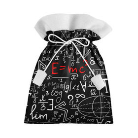 Подарочный 3D мешок с принтом ФОРМУЛЫ ФИЗИКА в Белгороде, 100% полиэстер | Размер: 29*39 см | Тематика изображения на принте: e mc 2 | emc 2 | school | знаменитые формулы | физика | формулы | школа | эйнштейн