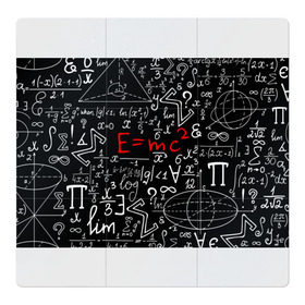 Магнитный плакат 3Х3 с принтом ФОРМУЛЫ ФИЗИКА в Белгороде, Полимерный материал с магнитным слоем | 9 деталей размером 9*9 см | e mc 2 | emc 2 | school | знаменитые формулы | физика | формулы | школа | эйнштейн