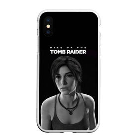 Чехол для iPhone XS Max матовый с принтом Rise if The Tomb Raider в Белгороде, Силикон | Область печати: задняя сторона чехла, без боковых панелей | Тематика изображения на принте: adventure | lara croft | tomb rider | археолог | гробниц | крофт | лара | приключения | расхитительница