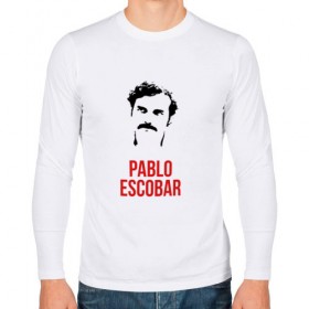 Мужской лонгслив хлопок с принтом Pablo в Белгороде, 100% хлопок |  | escobar | loving pablo | эскобар