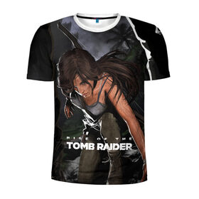 Мужская футболка 3D спортивная с принтом Tomb Raider в Белгороде, 100% полиэстер с улучшенными характеристиками | приталенный силуэт, круглая горловина, широкие плечи, сужается к линии бедра | 