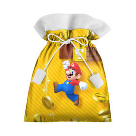 Подарочный 3D мешок с принтом Супер Марио в Белгороде, 100% полиэстер | Размер: 29*39 см | bros | donkey kong | mario | super | игра | марио | офф | спин | супер | тоад