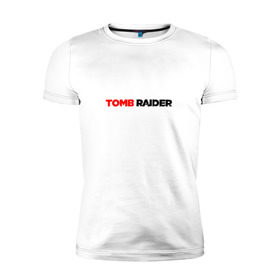 Мужская футболка премиум с принтом Tomb Raider в Белгороде, 92% хлопок, 8% лайкра | приталенный силуэт, круглый вырез ворота, длина до линии бедра, короткий рукав | 