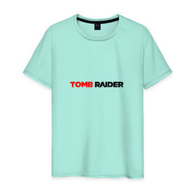 Мужская футболка хлопок с принтом Tomb Raider в Белгороде, 100% хлопок | прямой крой, круглый вырез горловины, длина до линии бедер, слегка спущенное плечо. | 
