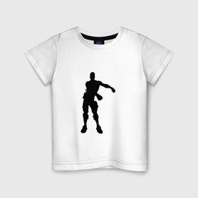 Детская футболка хлопок с принтом FLOSS LIKE A BOSS в Белгороде, 100% хлопок | круглый вырез горловины, полуприлегающий силуэт, длина до линии бедер | fortnite | game | игра | фортнайт