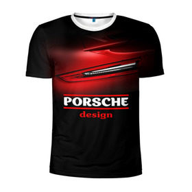 Мужская футболка 3D спортивная с принтом Porsche design в Белгороде, 100% полиэстер с улучшенными характеристиками | приталенный силуэт, круглая горловина, широкие плечи, сужается к линии бедра | auto | porsche | porsche ag | авто | автомобиль | дизайн | машина | порше | суперкар | тачка
