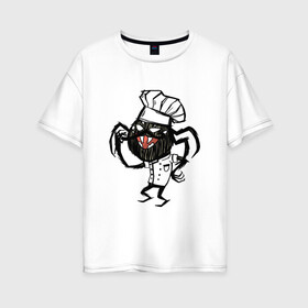 Женская футболка хлопок Oversize с принтом Webber в Белгороде, 100% хлопок | свободный крой, круглый ворот, спущенный рукав, длина до линии бедер
 | dont strave