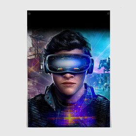 Постер с принтом Ready Player One (PRO) [2] в Белгороде, 100% бумага
 | бумага, плотность 150 мг. Матовая, но за счет высокого коэффициента гладкости имеет небольшой блеск и дает на свету блики, но в отличии от глянцевой бумаги не покрыта лаком | game | games | one | player | player one | ready player one | retro | robot | игрок | игры | первому игроку приготовиться | ретро | робот | фильм