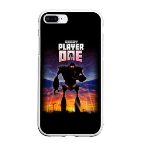 Чехол для iPhone 7Plus/8 Plus матовый с принтом Ready Player One (PRO) в Белгороде, Силикон | Область печати: задняя сторона чехла, без боковых панелей | game | games | one | player | player one | ready player one | retro | robot | игрок | игры | первому игроку приготовиться | ретро | робот | фильм