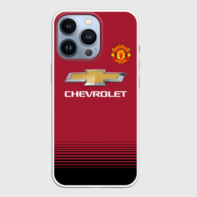Чехол для iPhone 13 Pro с принтом Манчестер Юнайтед 18 19 в Белгороде,  |  | красный | футбольная форма