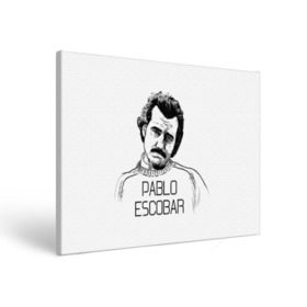 Холст прямоугольный с принтом Pablo Escobar в Белгороде, 100% ПВХ |  | escobar | loving pablo | эскобар