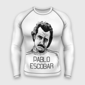 Мужской рашгард 3D с принтом Pablo Escobar в Белгороде,  |  | escobar | loving pablo | эскобар
