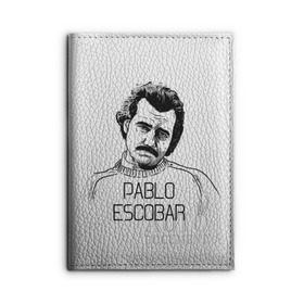 Обложка для автодокументов с принтом Pablo Escobar в Белгороде, натуральная кожа |  размер 19,9*13 см; внутри 4 больших “конверта” для документов и один маленький отдел — туда идеально встанут права | Тематика изображения на принте: escobar | loving pablo | эскобар