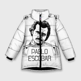 Зимняя куртка для девочек 3D с принтом Pablo Escobar в Белгороде, ткань верха — 100% полиэстер; подклад — 100% полиэстер, утеплитель — 100% полиэстер. | длина ниже бедра, удлиненная спинка, воротник стойка и отстегивающийся капюшон. Есть боковые карманы с листочкой на кнопках, утяжки по низу изделия и внутренний карман на молнии. 

Предусмотрены светоотражающий принт на спинке, радужный светоотражающий элемент на пуллере молнии и на резинке для утяжки. | escobar | loving pablo | эскобар