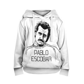 Детская толстовка 3D с принтом Pablo Escobar в Белгороде, 100% полиэстер | двухслойный капюшон со шнурком для регулировки, мягкие манжеты на рукавах и по низу толстовки, спереди карман-кенгуру с мягким внутренним слоем | Тематика изображения на принте: escobar | loving pablo | эскобар