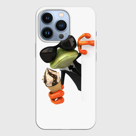 Чехол для iPhone 13 Pro с принтом АГЕНТ ЛЕГУШАЧ | AGENT FROG в Белгороде,  |  | агент | легушач | лягушка | мороженное