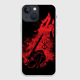 Чехол для iPhone 13 mini с принтом BERSERK elements red в Белгороде,  |  | anime | berserk | heroes | knight | manga | аниме | берсерк | герои | манга | рыцарь