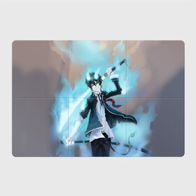 Магнитный плакат 3Х2 с принтом Rin Okumura в Белгороде, Полимерный материал с магнитным слоем | 6 деталей размером 9*9 см | blue | exorcist | ария | ассии | вурдалак | геенны | демон | драгун | манга | рыцарь | синий | укротитель | экзорцист