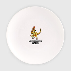 Тарелка с принтом Monster Hunter: World в Белгороде, фарфор | диаметр - 210 мм
диаметр для нанесения принта - 120 мм | Тематика изображения на принте: monster hunter: world