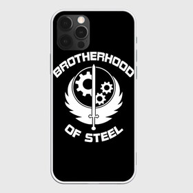 Чехол для iPhone 12 Pro Max с принтом БРАТСТВО СТАЛИ в Белгороде, Силикон |  | 101 | 111 | 76 | bethesda | brotherhood of steel | fallout | outcast | vault | war | братство стали | бункер | война | постапокалипсис | убежище | фолаут | фоллаут