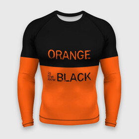 Мужской рашгард 3D с принтом Orange Is the New Black в Белгороде,  |  | orange is the new black | оранжевый  хит сезона